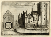 135331 Gezicht op het kasteel Sterkenburg te Driebergen uit het zuidoosten, met links het poortgebouw dat toegang gaf ...